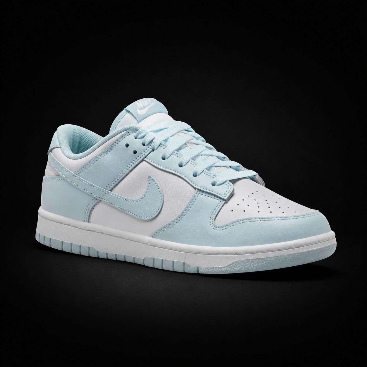 Nike Dunk Low Glacer Blue, vista frontal — Crazy!Duck Hype