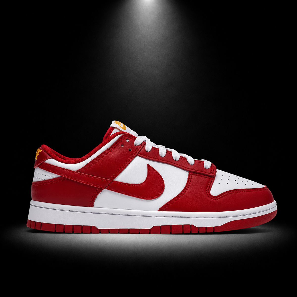 Nike Dunk Low Gym Red, vista lateral — Crazy!Duck Hype
