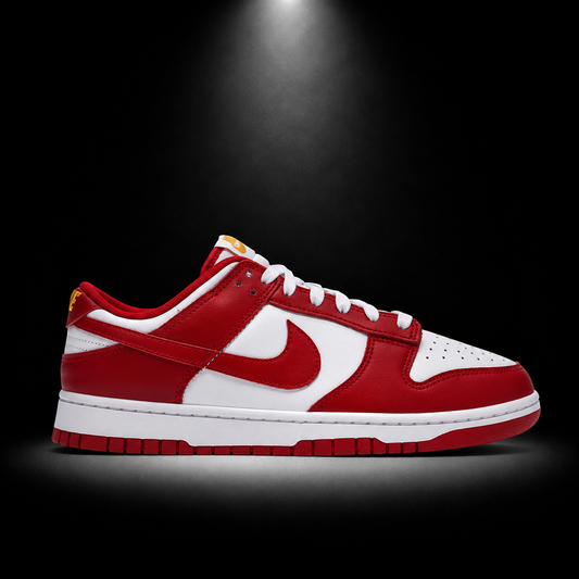 Nike Dunk Low Gym Red, vista lateral — Crazy!Duck Hype