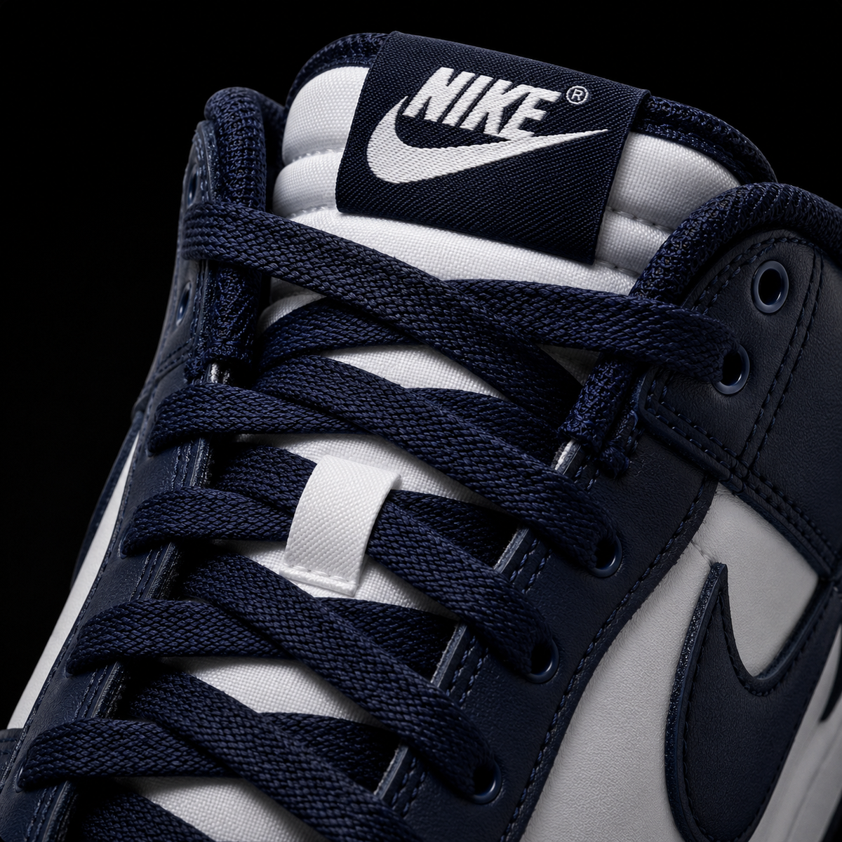 Nike Dunk Low Light Smoke Grey, detalle de agujetas — Crazy!Duck Hype