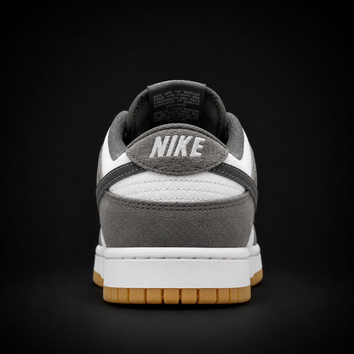 Nike Dunk Low Light Brown Smoke Grey, vista trasera — Crazy!Duck Hype
