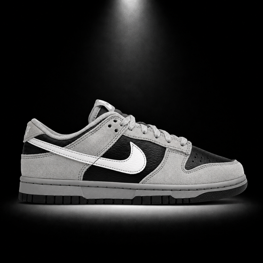 Nike Dunk Low Light Smoke Grey, vista lateral — Crazy!Duck Hype