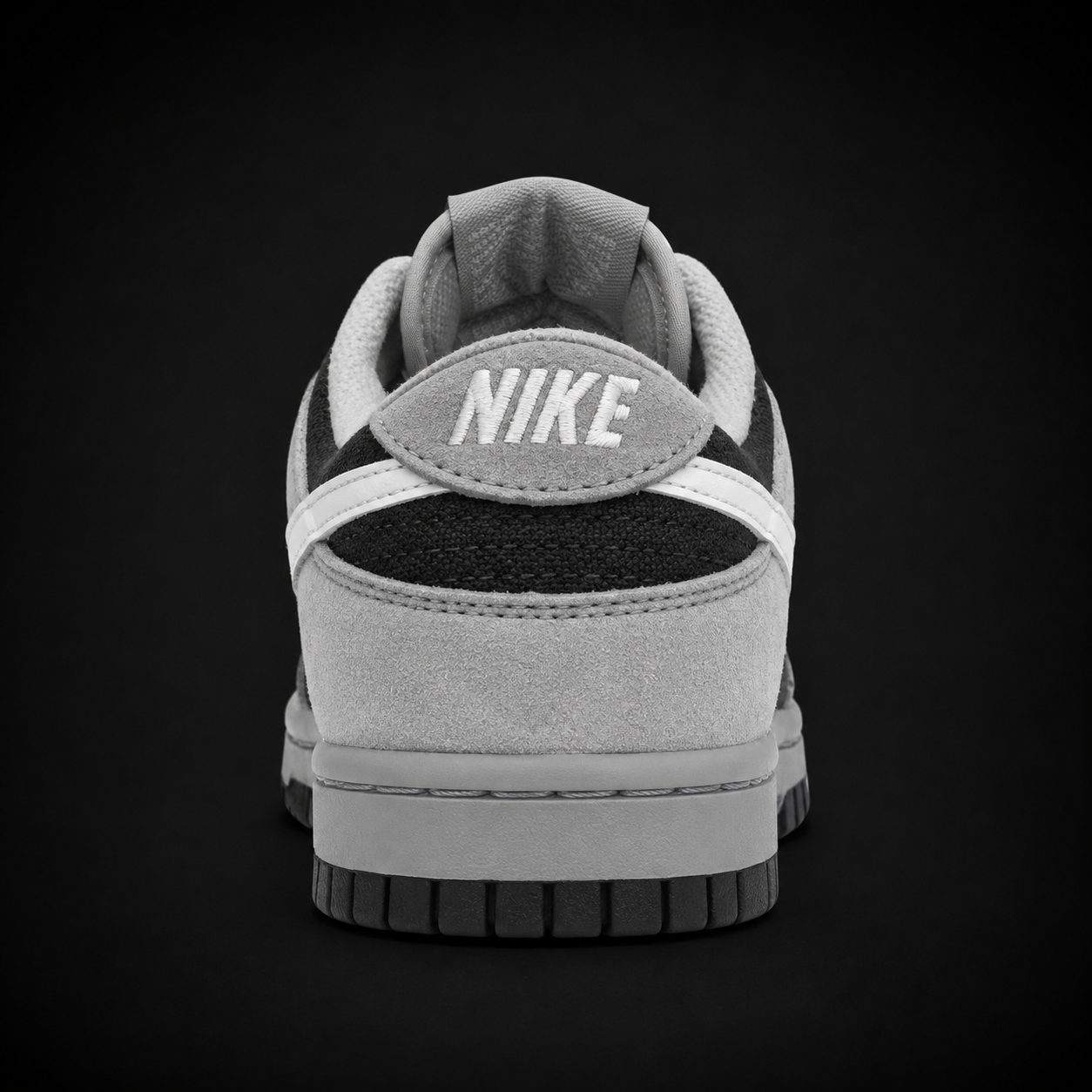 Nike Dunk Low Light Smoke Grey, vista trasera — Crazy!Duck Hype