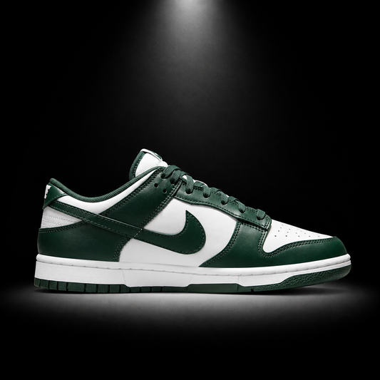 Nike Dunk Low Michigan State, vista lateral — Crazy!Duck Hype