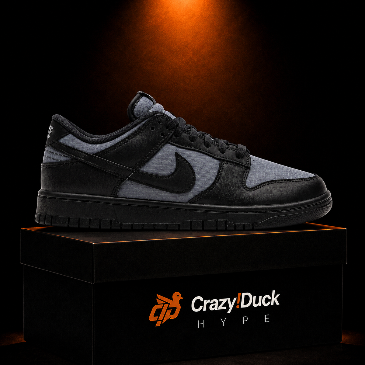 Nike Dunk Low Off-Noir Smoke Grey con empaque — Crazy!Duck Hype