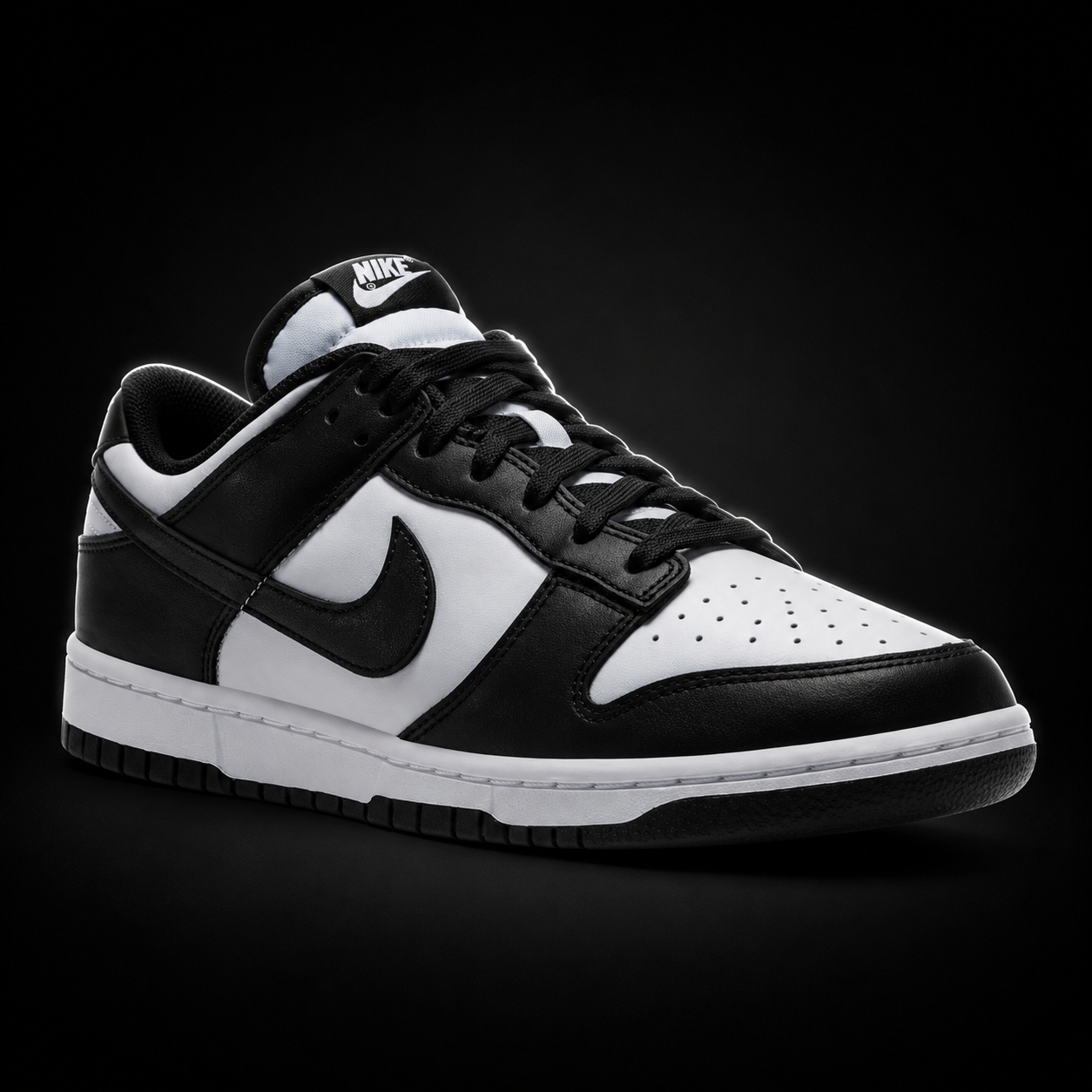 Nike Dunk Low Panda, vista frontal — Crazy!Duck Hype