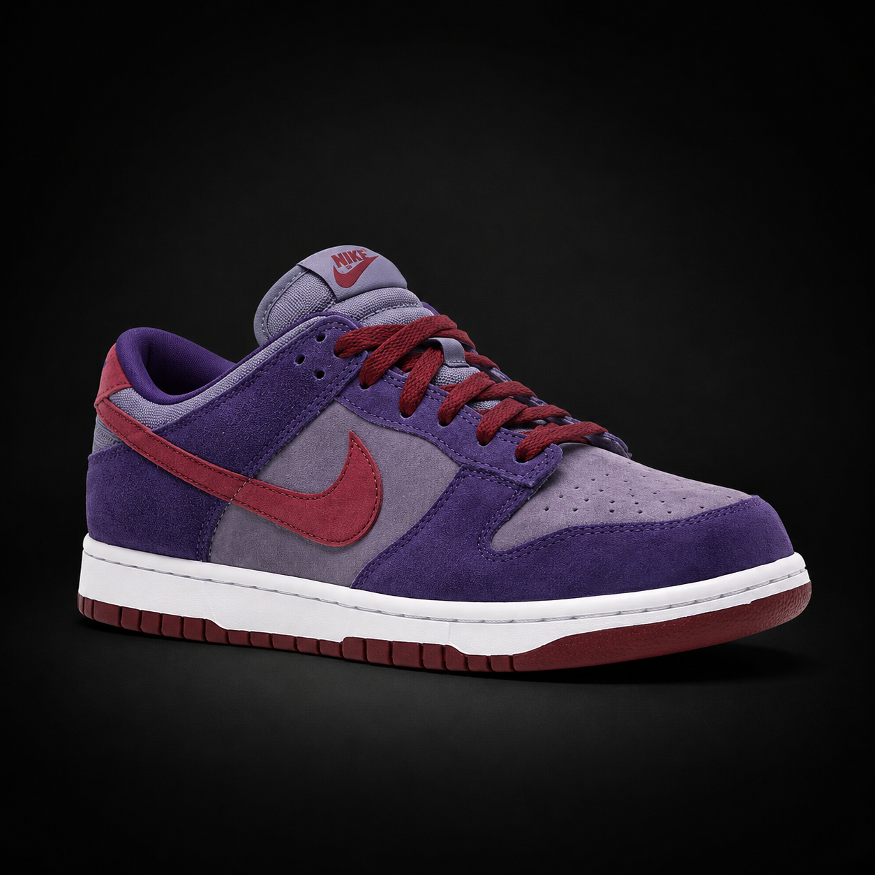 Nike Dunk Low Plum, vista frontal — Crazy!Duck Hype