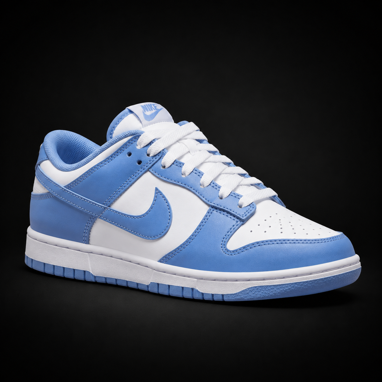 Nike Dunk Low Polar Blue, vista frontal — Crazy!Duck Hype