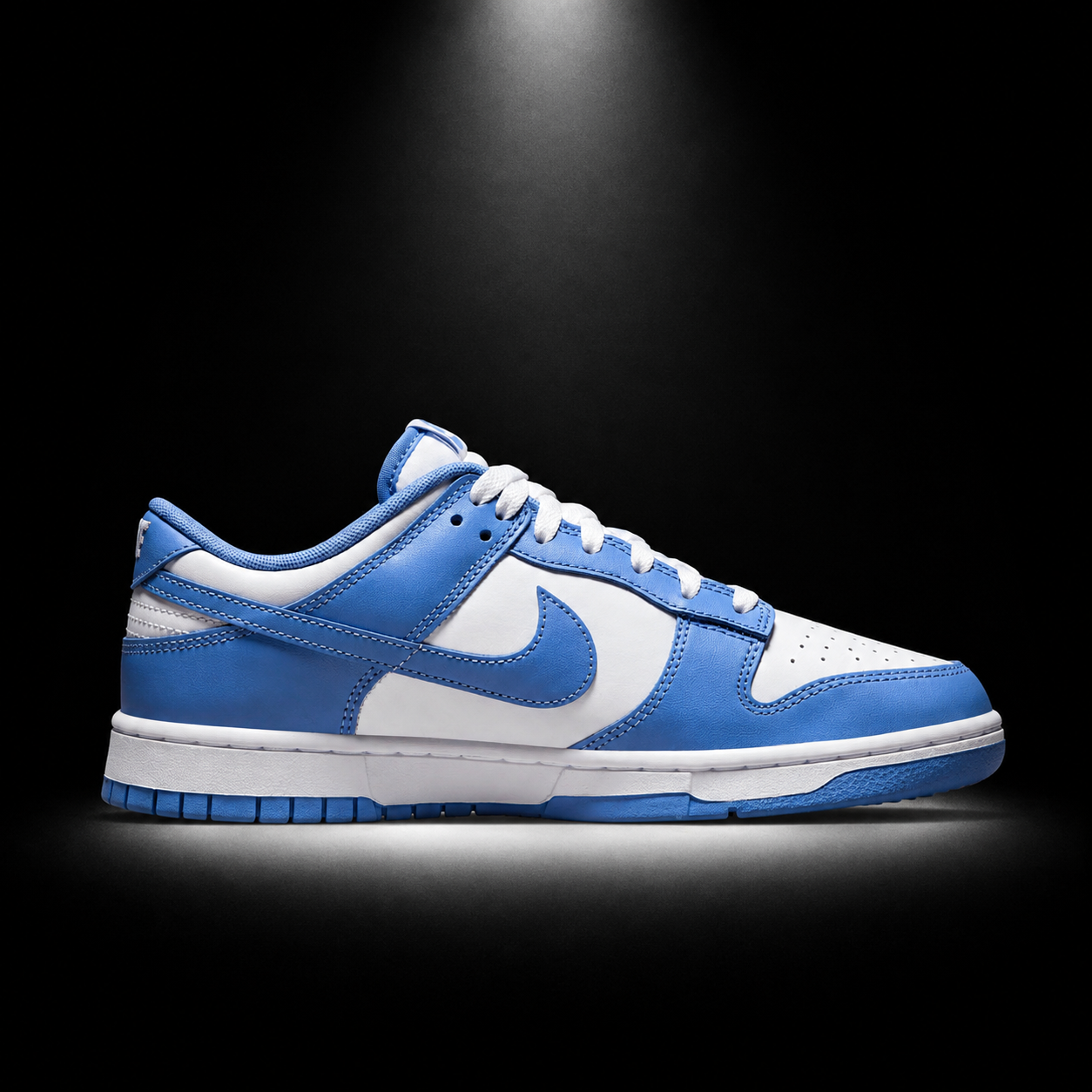 Nike Dunk Low Polar Blue, vista lateral — Crazy!Duck Hype