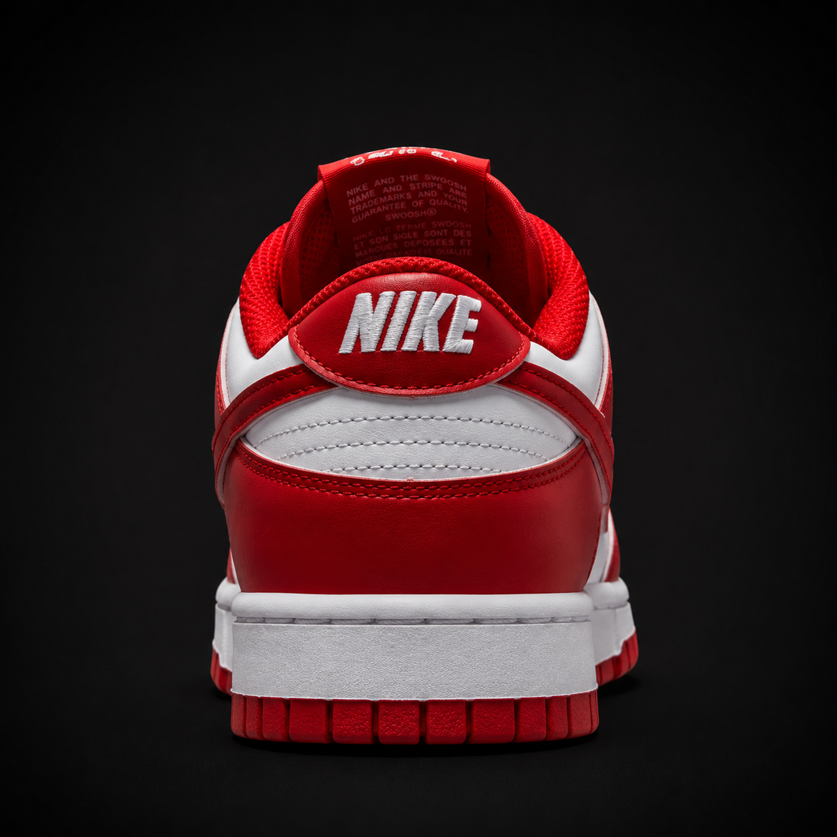 Nike Dunk Low St. Johns, vista trasera — Crazy!Duck Hype