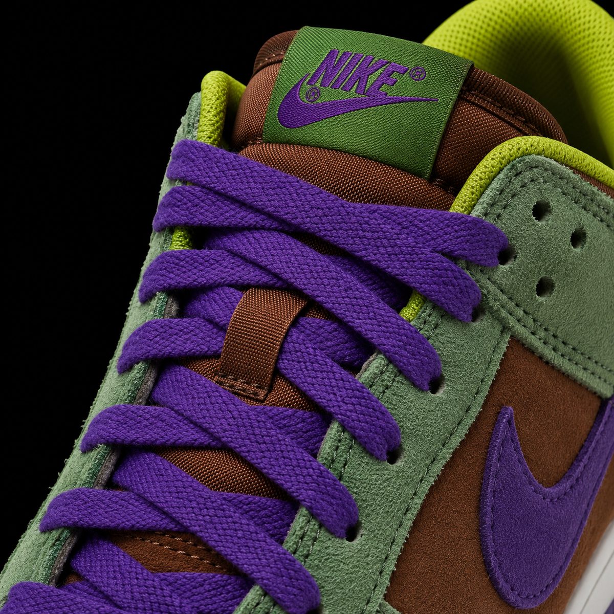 Nike Dunk Low Veneer, detalle de agujetas — Crazy!Duck Hype