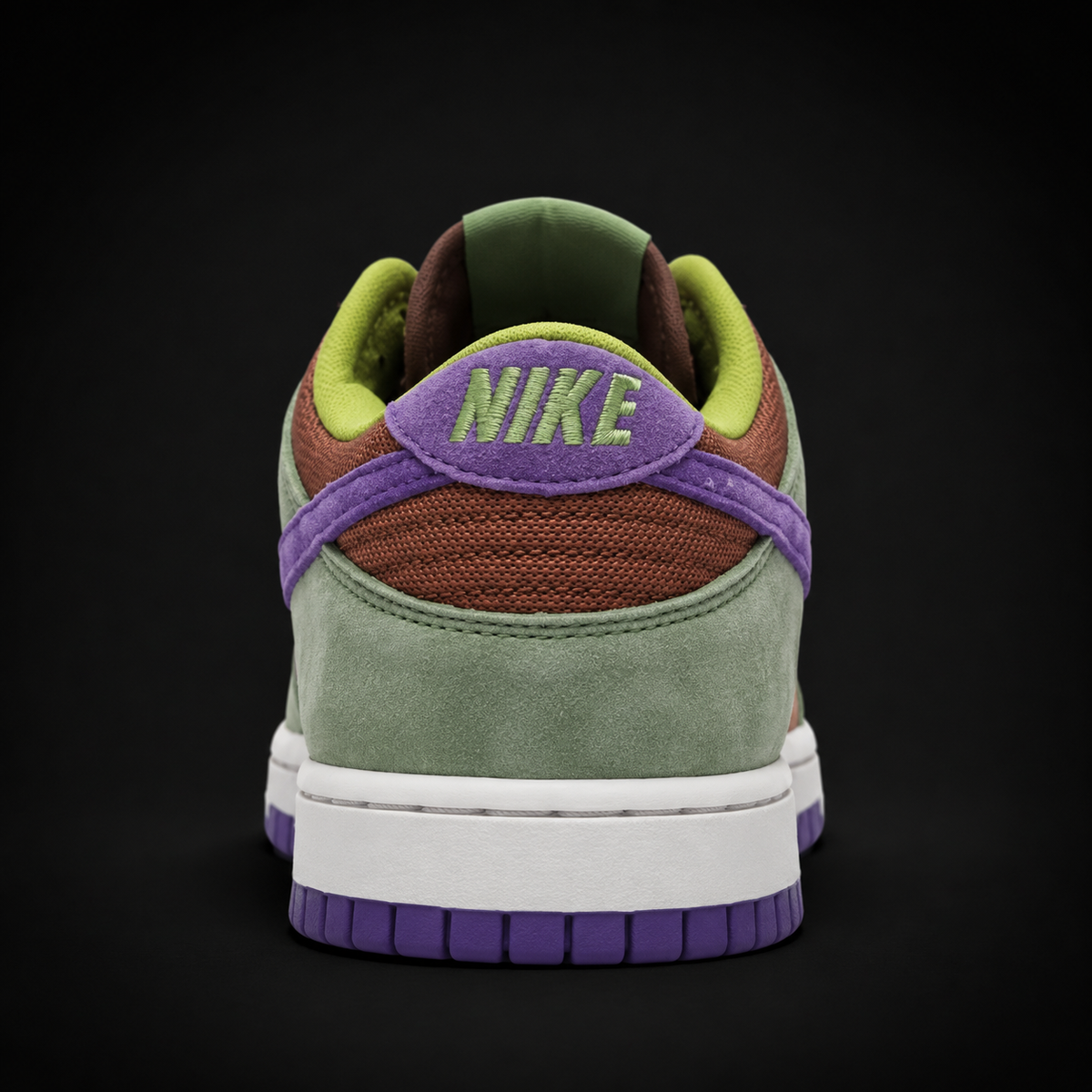 Nike Dunk Low Veneer, vista trasera — Crazy!Duck Hype