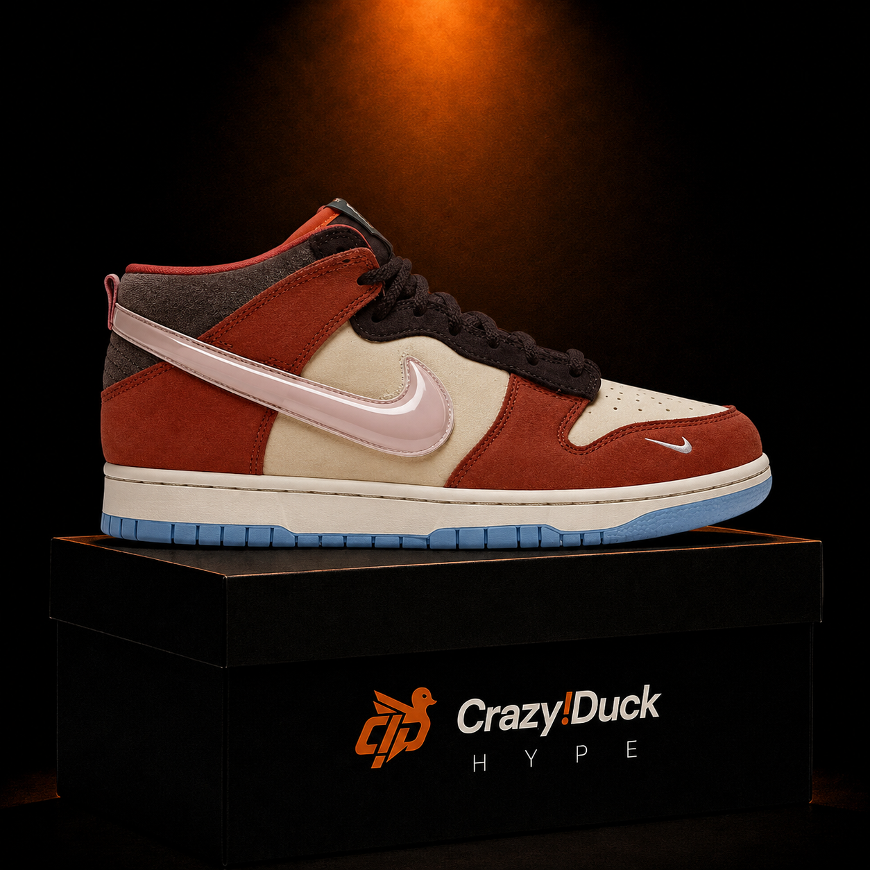 Nike Dunk Mid Chocolate Milk con empaque — Crazy!Duck Hype