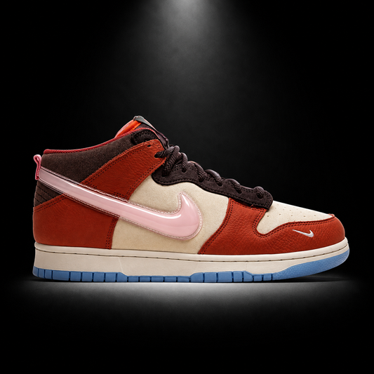 Nike Dunk Mid Chocolate Milk, vista lateral — Crazy!Duck Hype