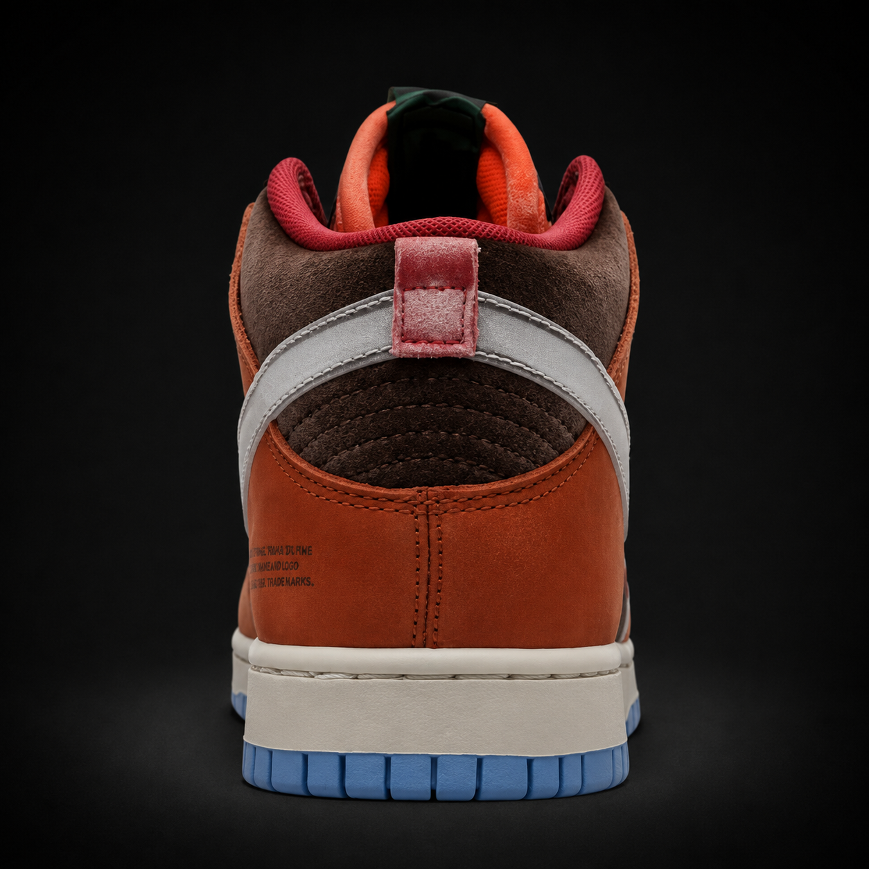 Nike Dunk Mid Chocolate Milk, vista trasera — Crazy!Duck Hype
