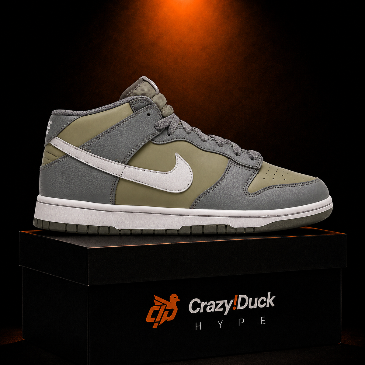 Nike Dunk Mid Dark Stucco con empaque — Crazy!Duck Hype