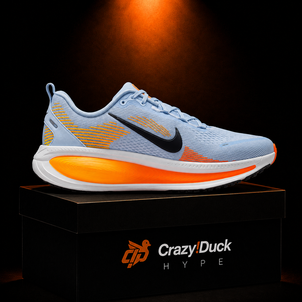 Nike Vomero 18 Blue Orange Black con empaque — Crazy!Duck Hype