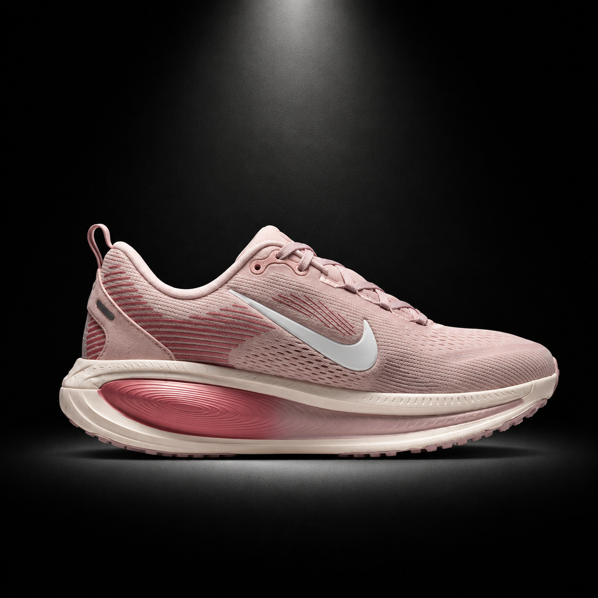 Nike Vomero 18 Chalk Red Stardust, vista lateral — Crazy!Duck Hype