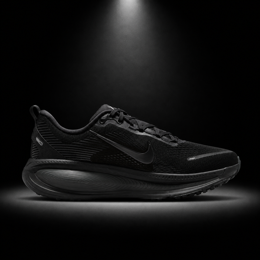Nike Vomero 18 Dark Smoke Black, vista lateral — Crazy!Duck Hype