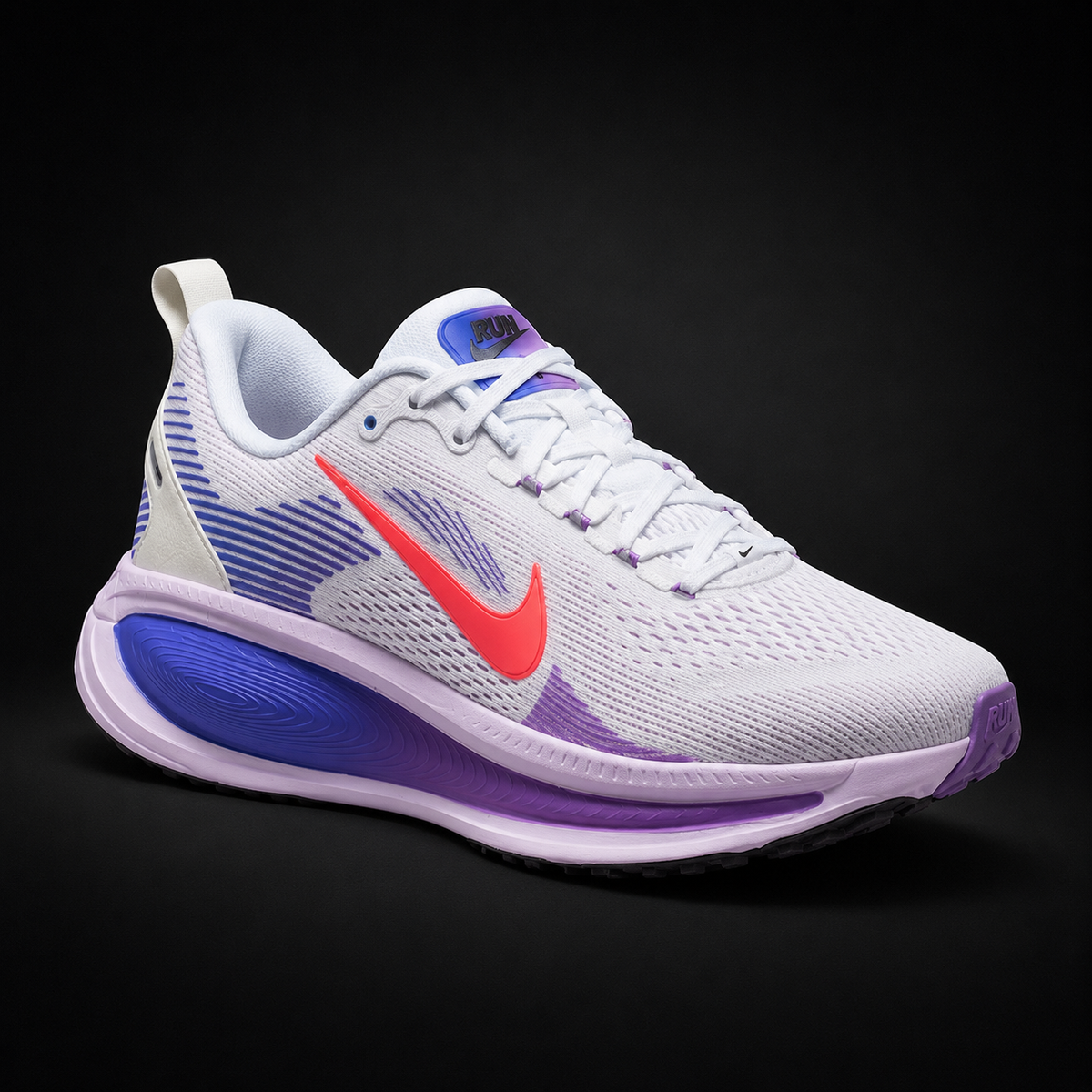 Nike Vomero 18 Hot Lava Violet Mist, vista frontal — Crazy!Duck Hype