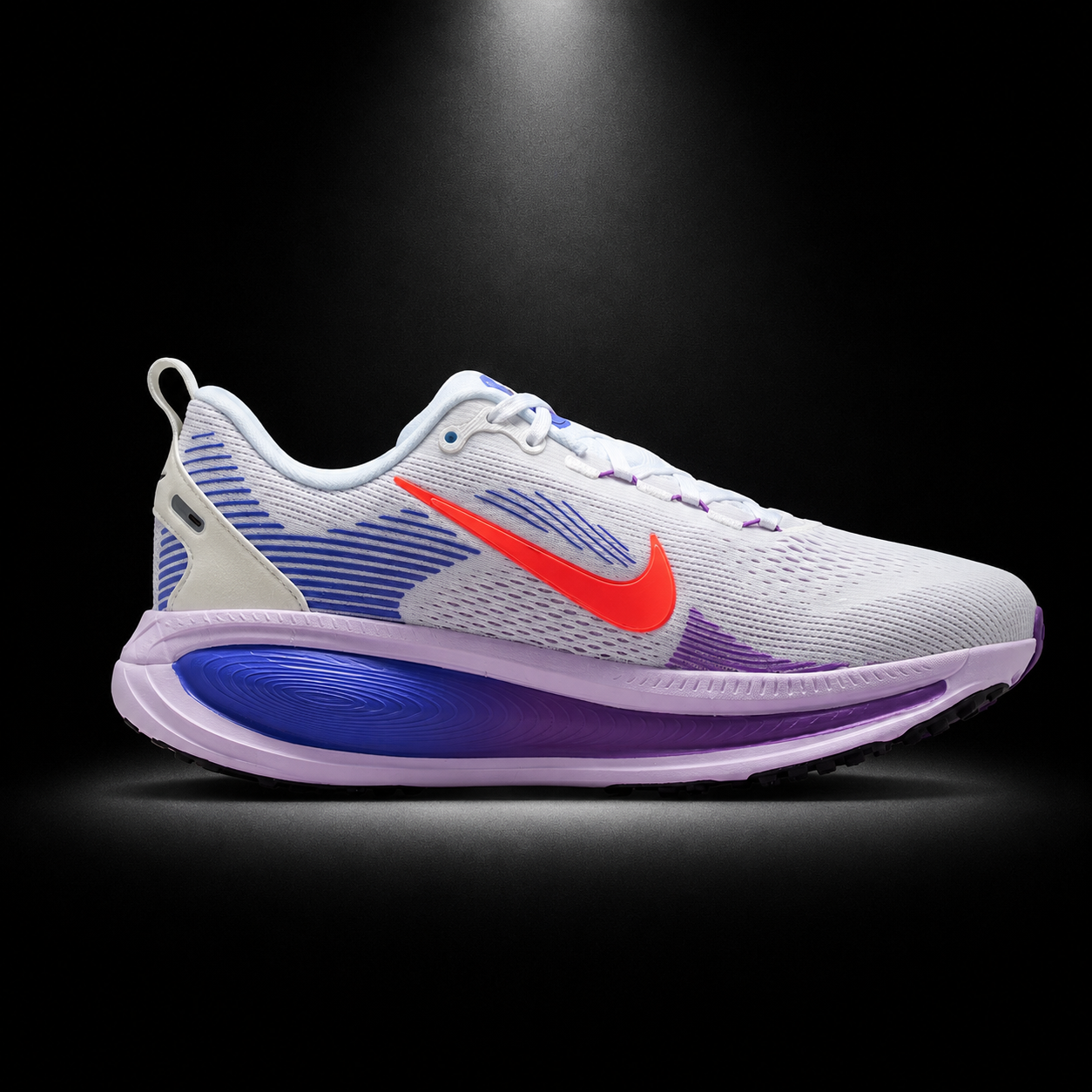 Nike Vomero 18 Hot Lava Violet Mist, vista lateral — Crazy!Duck Hype