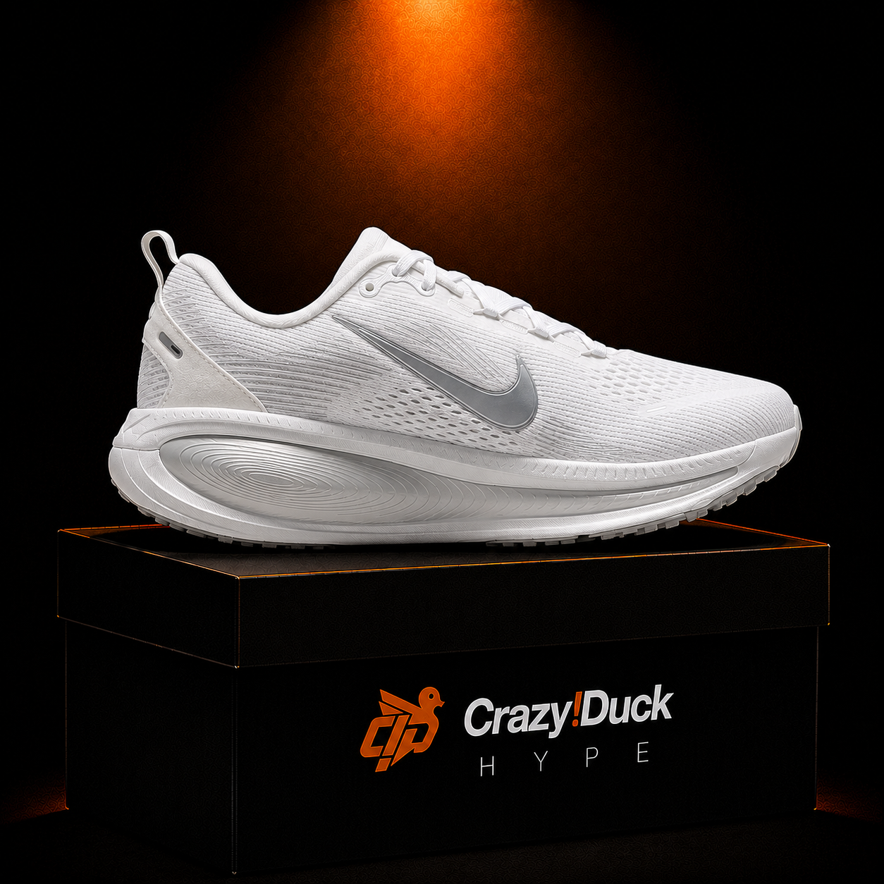 Nike Vomero 18 White Metallic Silver con empaque — Crazy!Duck Hype
