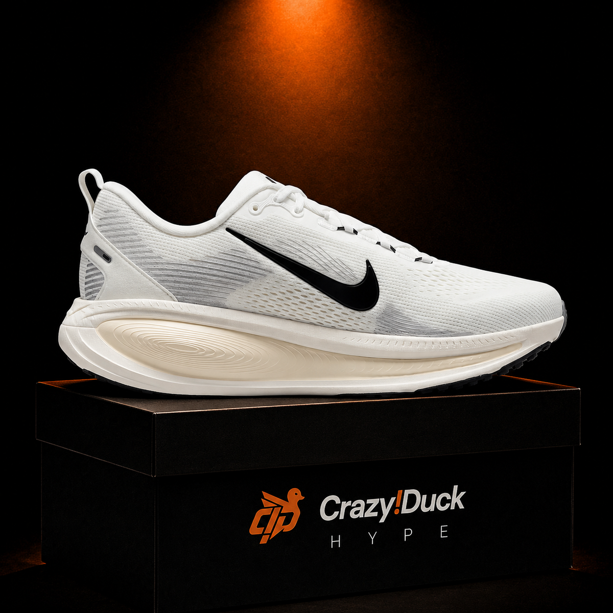 Nike Vomero 18 White Summit Black con empaque — Crazy!Duck Hype