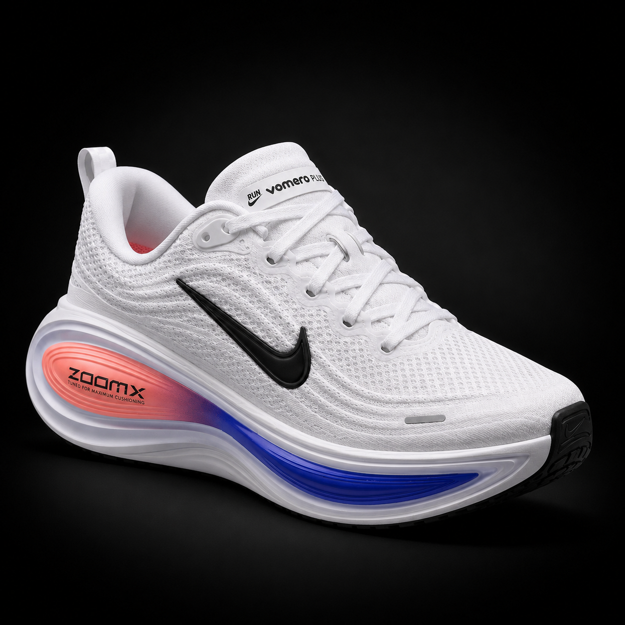 Nike Vomero Plus Atomic Pink White, vista frontal — Crazy!Duck Hype