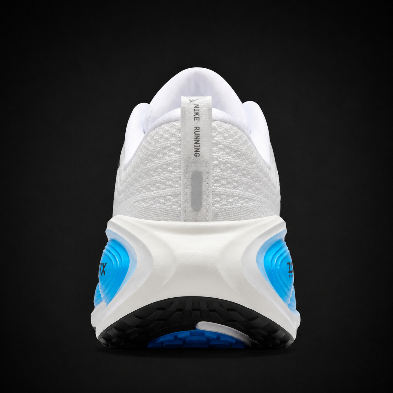 Nike Vomero Plus Black White Grey, vista trasera — Crazy!Duck Hype