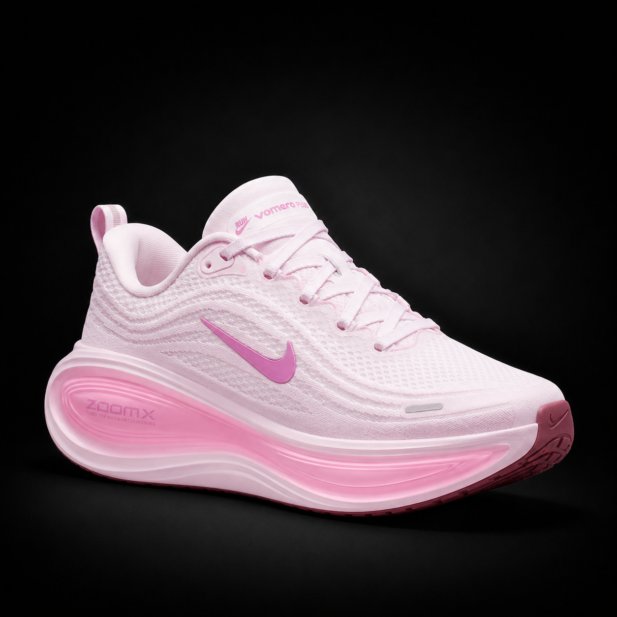 Nike Vomero Plus Bleached Lilac Light Magenta, vista frontal — Crazy!Duck Hype
