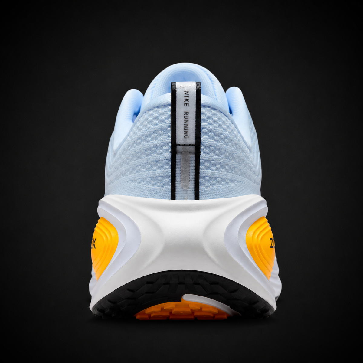 Nike Vomero Plus Blue Black Orange, vista trasera — Crazy!Duck Hype
