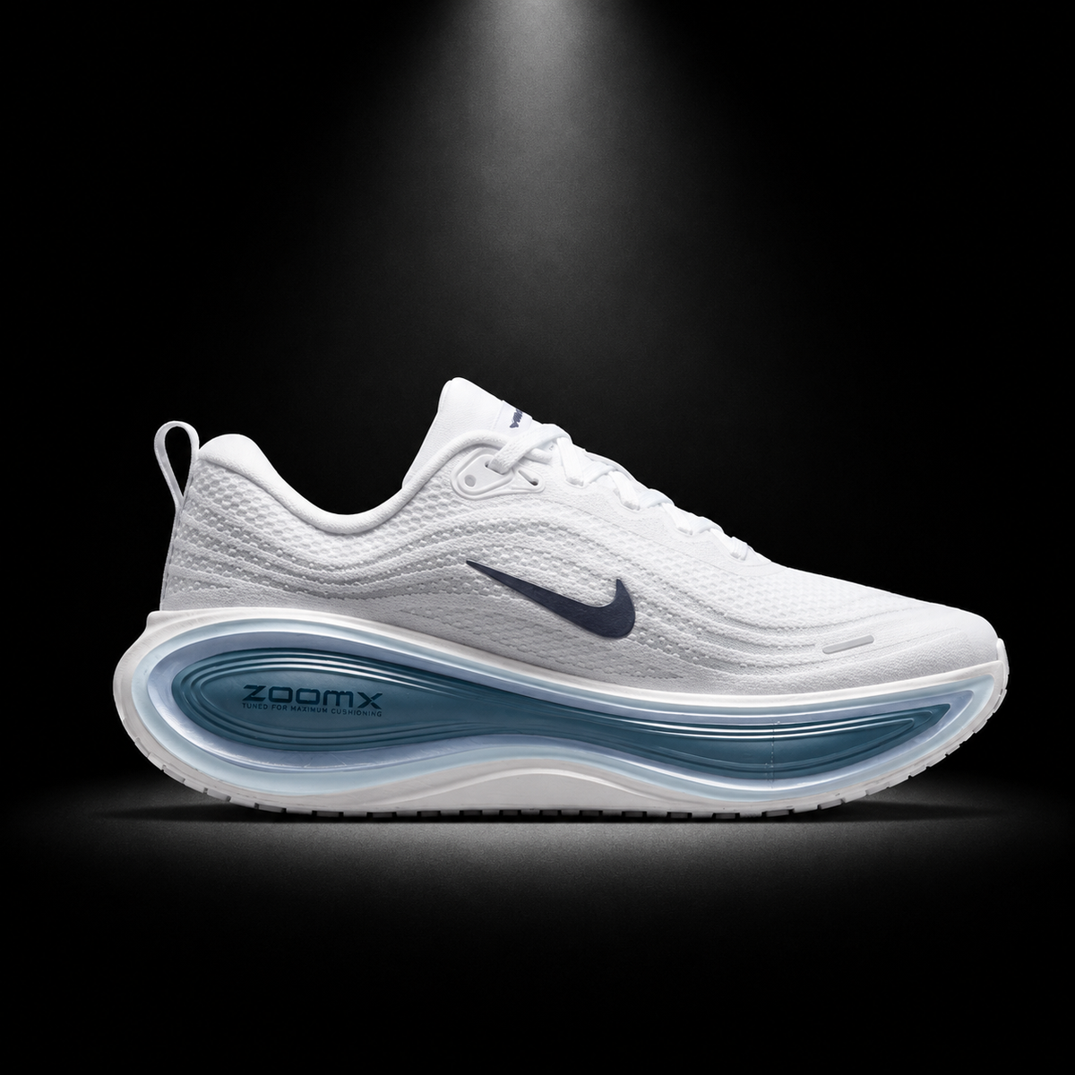 Nike Vomero Plus Blue White Gray, vista lateral — Crazy!Duck Hype