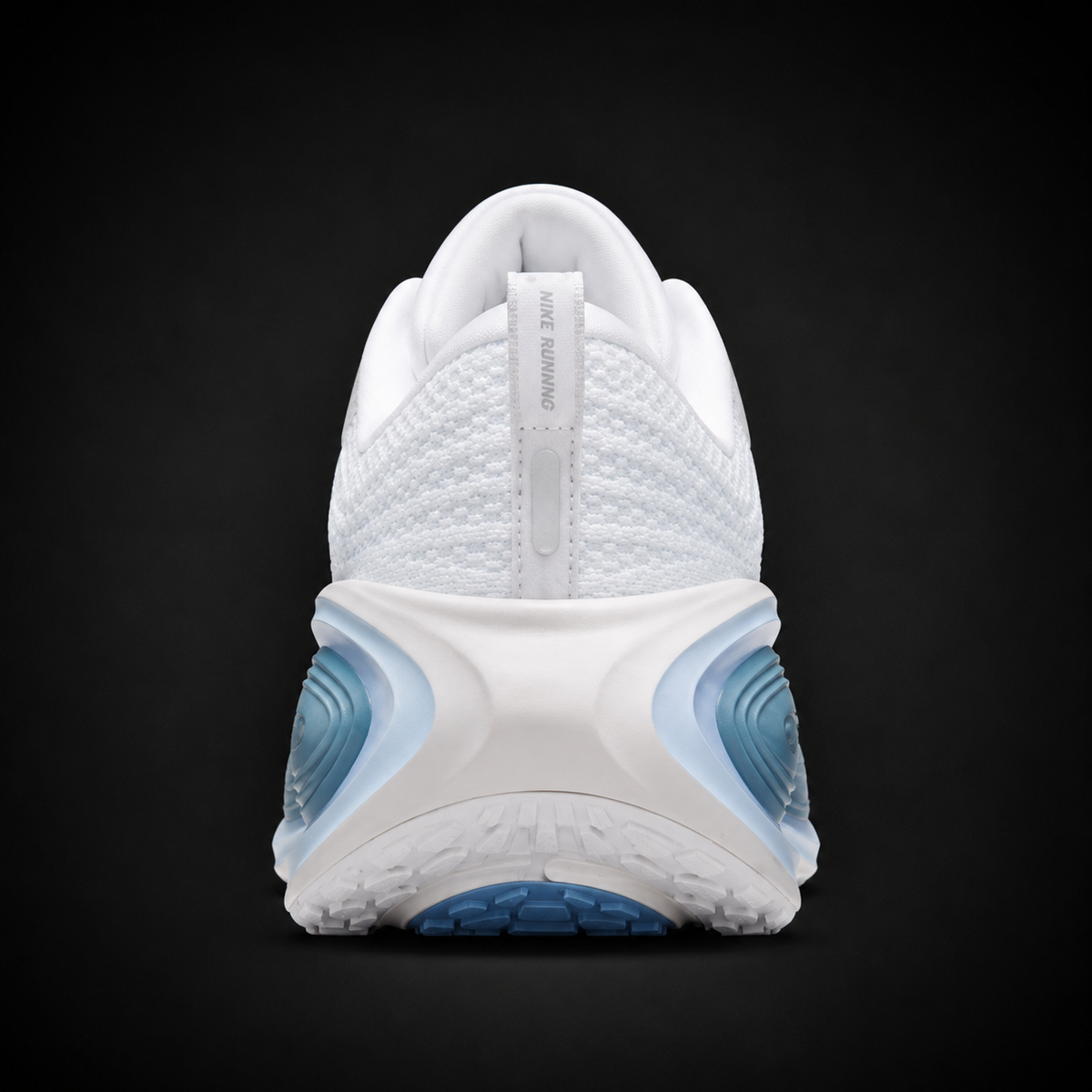 Nike Vomero Plus Blue White Gray, vista trasera — Crazy!Duck Hype