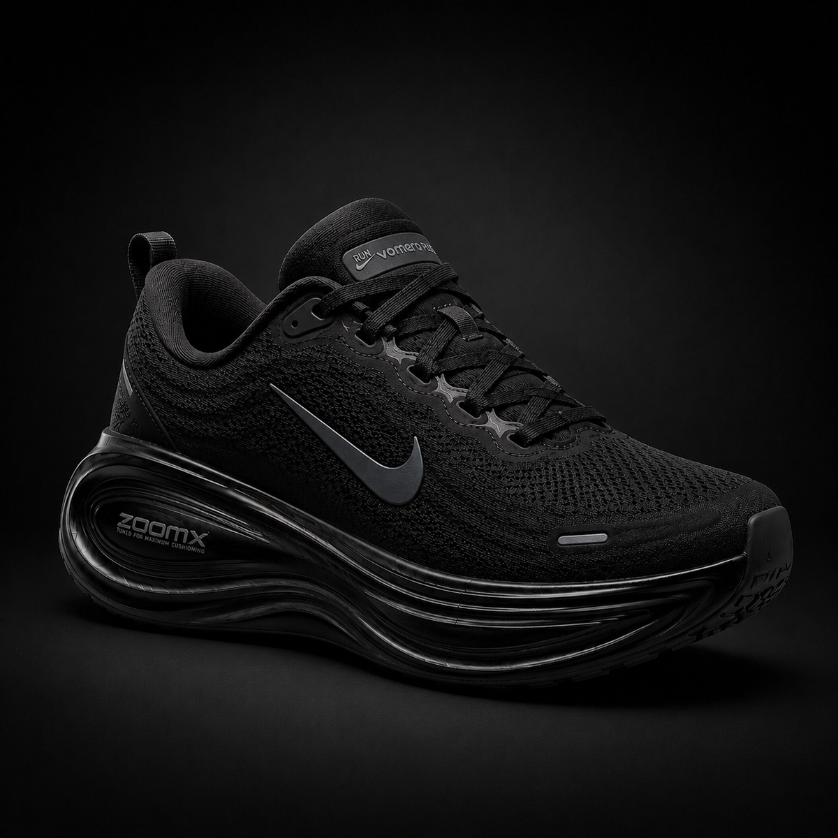 Nike Vomero Plus Dark Smoke Grey, vista frontal — Crazy!Duck Hype