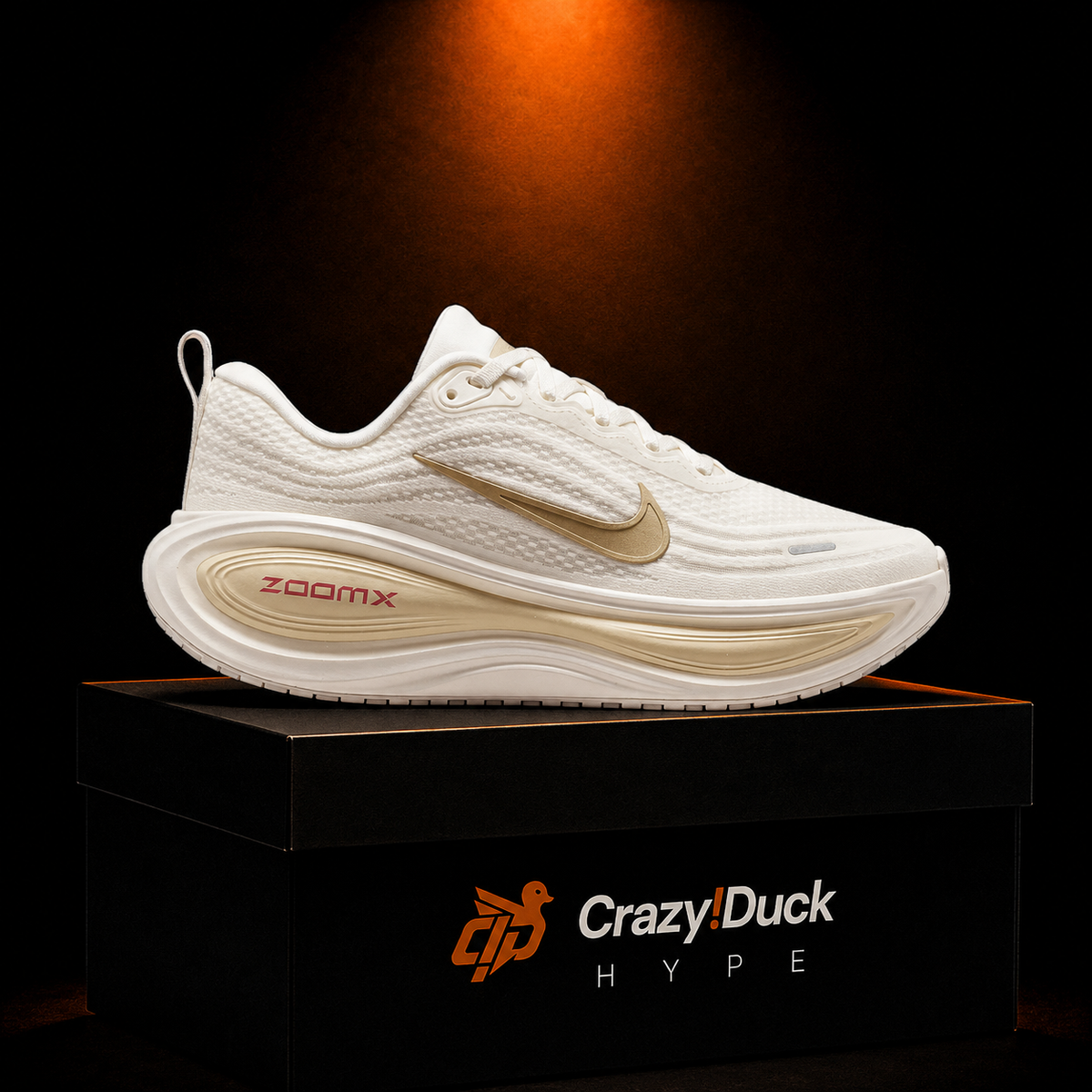 Nike Vomero Plus Metallic Gold Grain con empaque — Crazy!Duck Hype