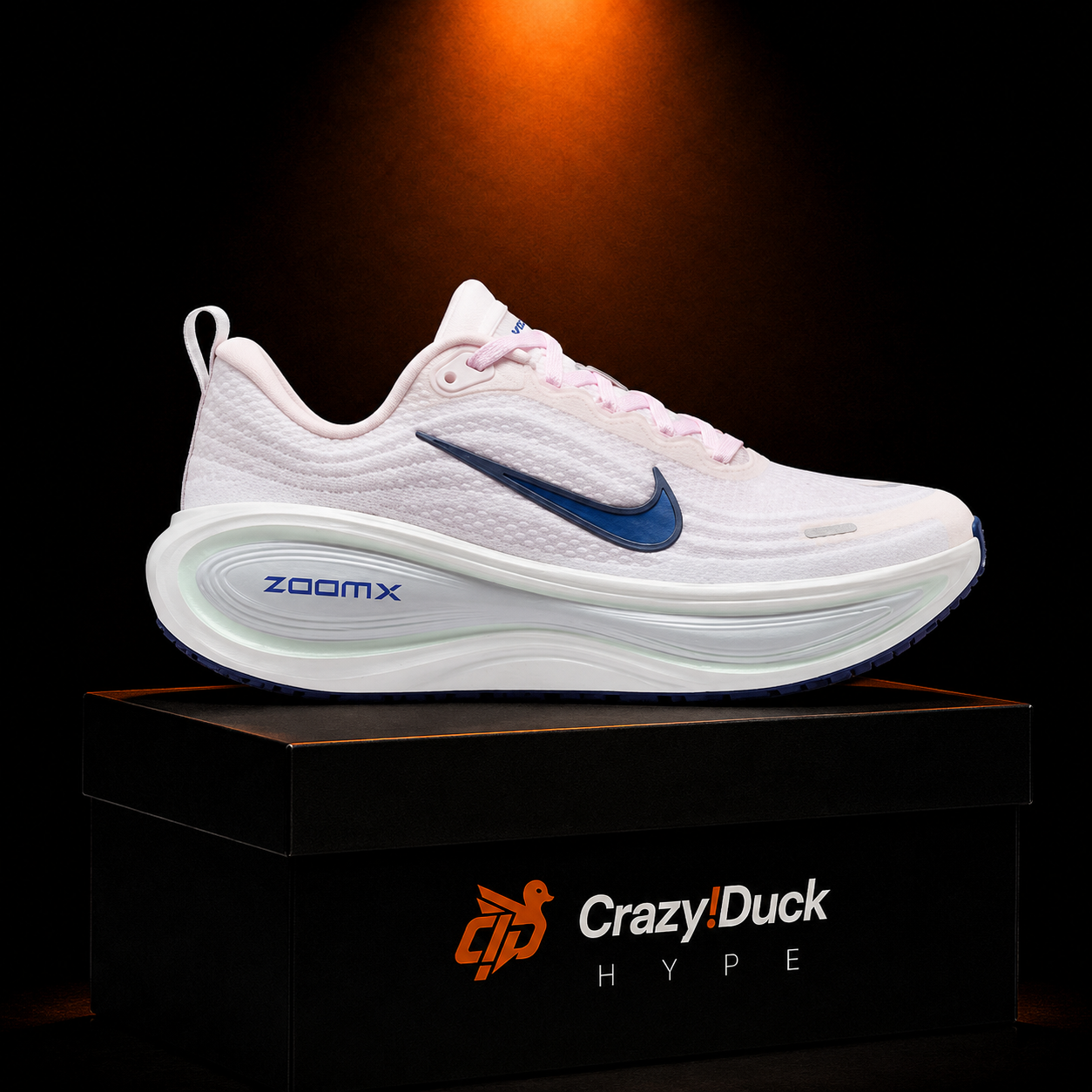 Nike Vomero Plus Midnight Navy Pearl Pink con empaque — Crazy!Duck Hype