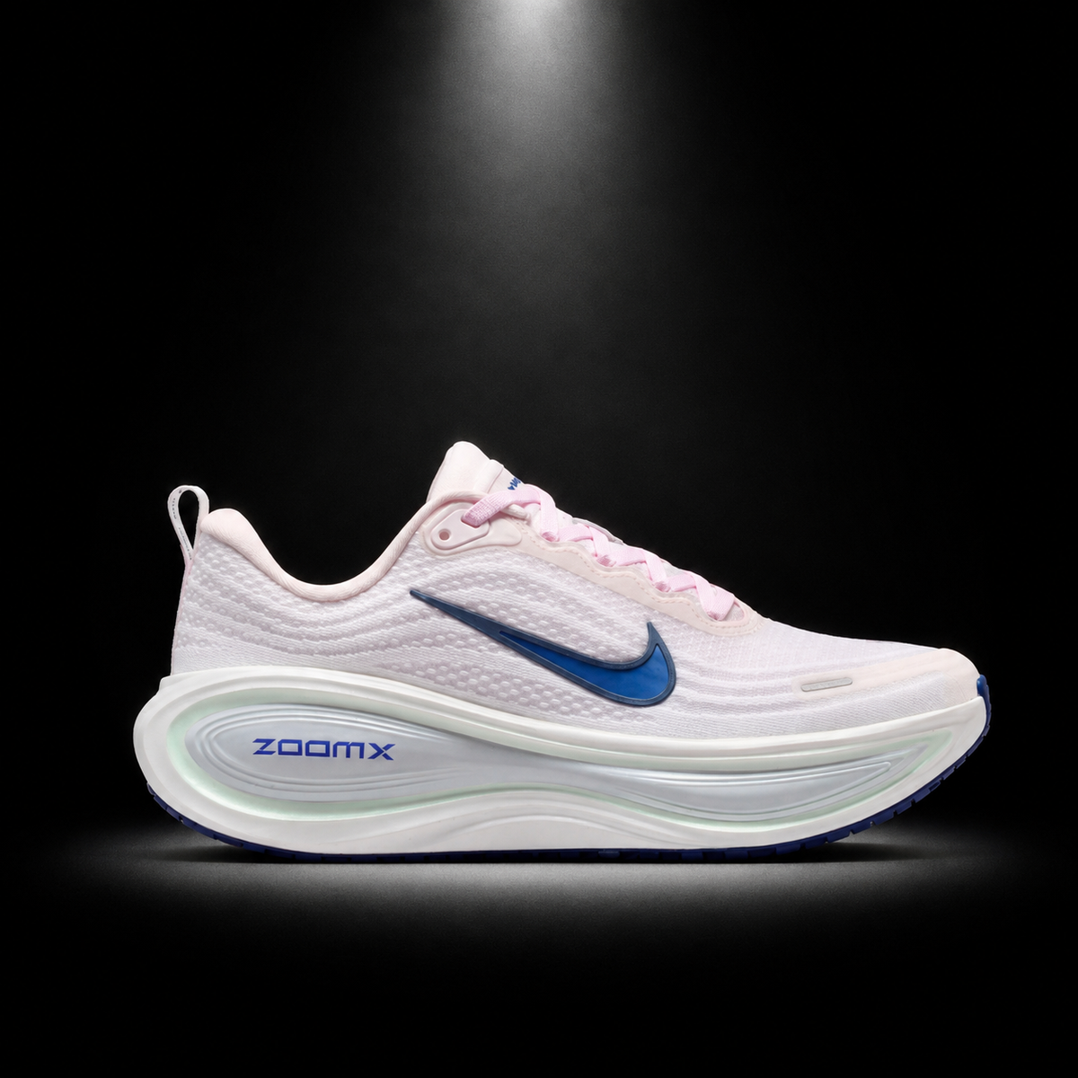 Nike Vomero Plus Midnight Navy Pearl Pink, vista lateral — Crazy!Duck Hype