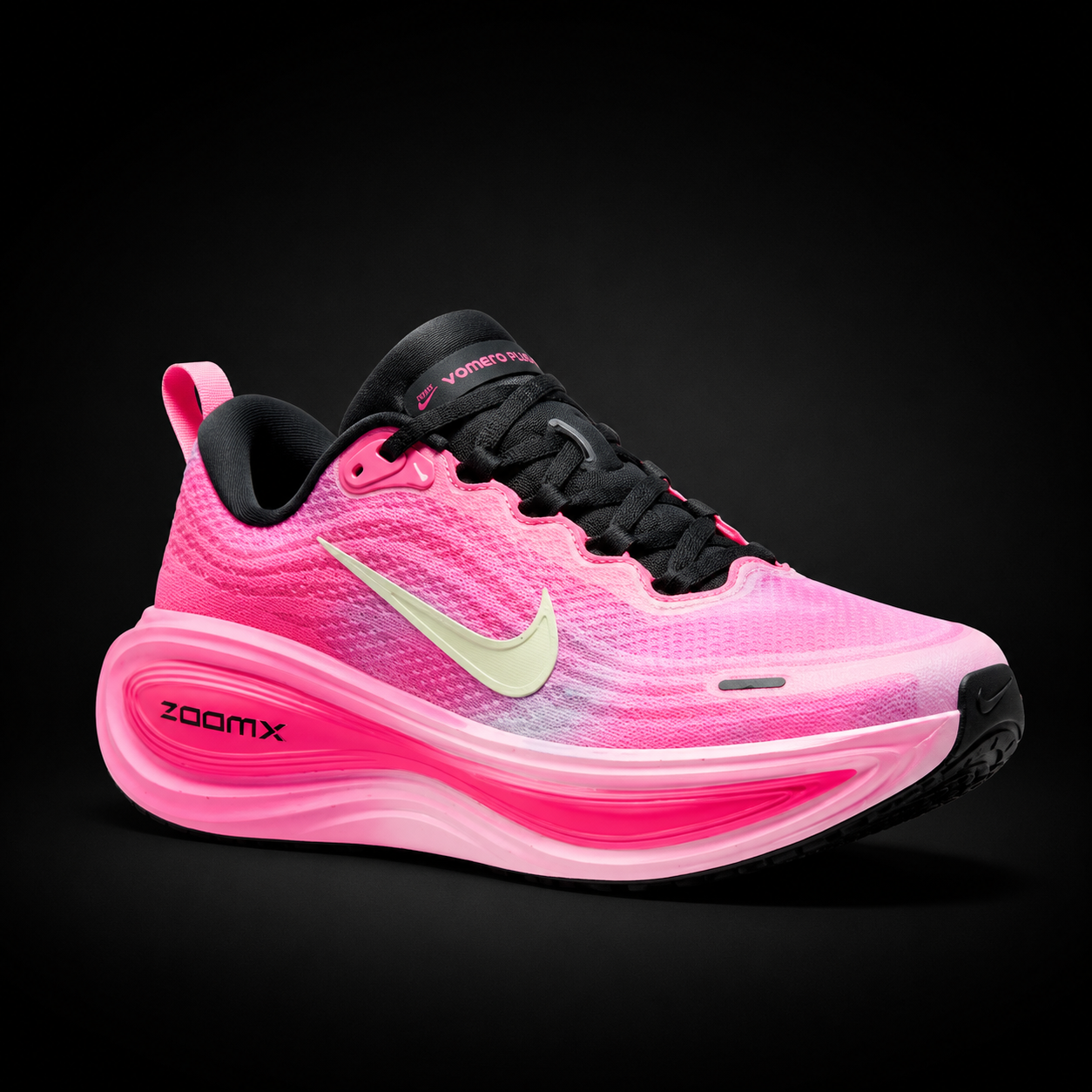 Nike Vomero Plus Pearl Pink Summit, vista frontal — Crazy!Duck Hype