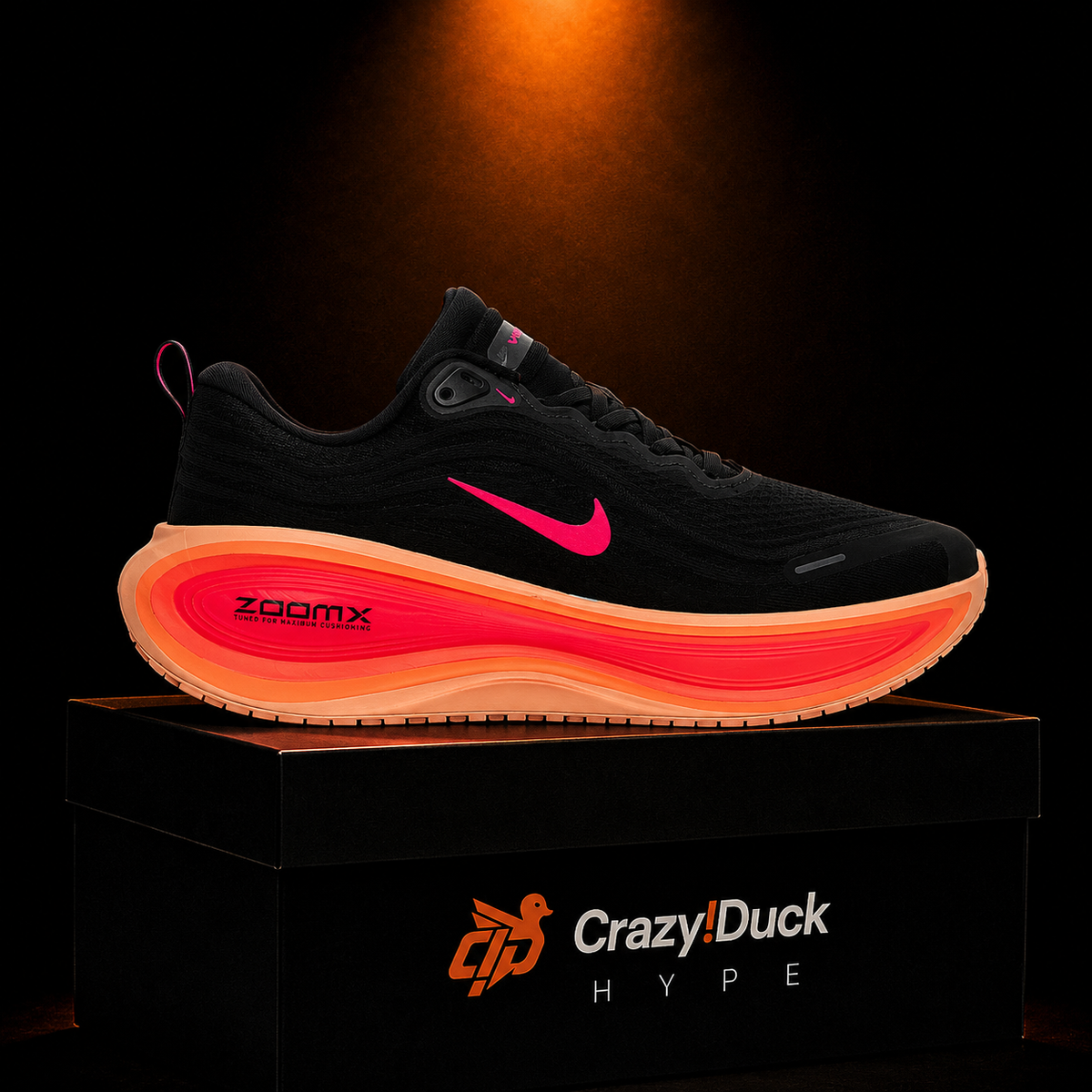 Nike Vomero Plus Red Black con empaque — Crazy!Duck Hype