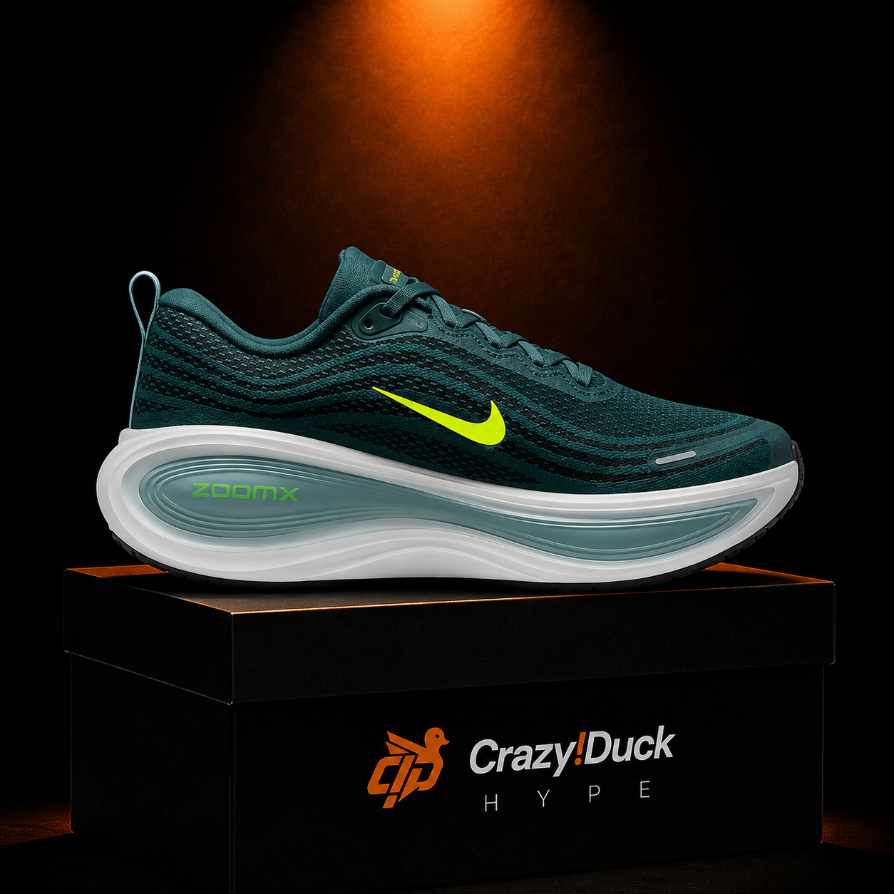 Nike Vomero Plus Seaweed Volt Barely con empaque — Crazy!Duck Hype