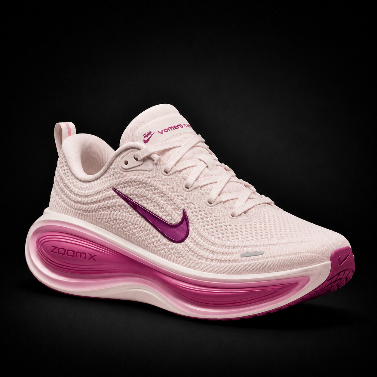 Nike Vomero Plus Sweet Beet Bordeaux, vista frontal — Crazy!Duck Hype