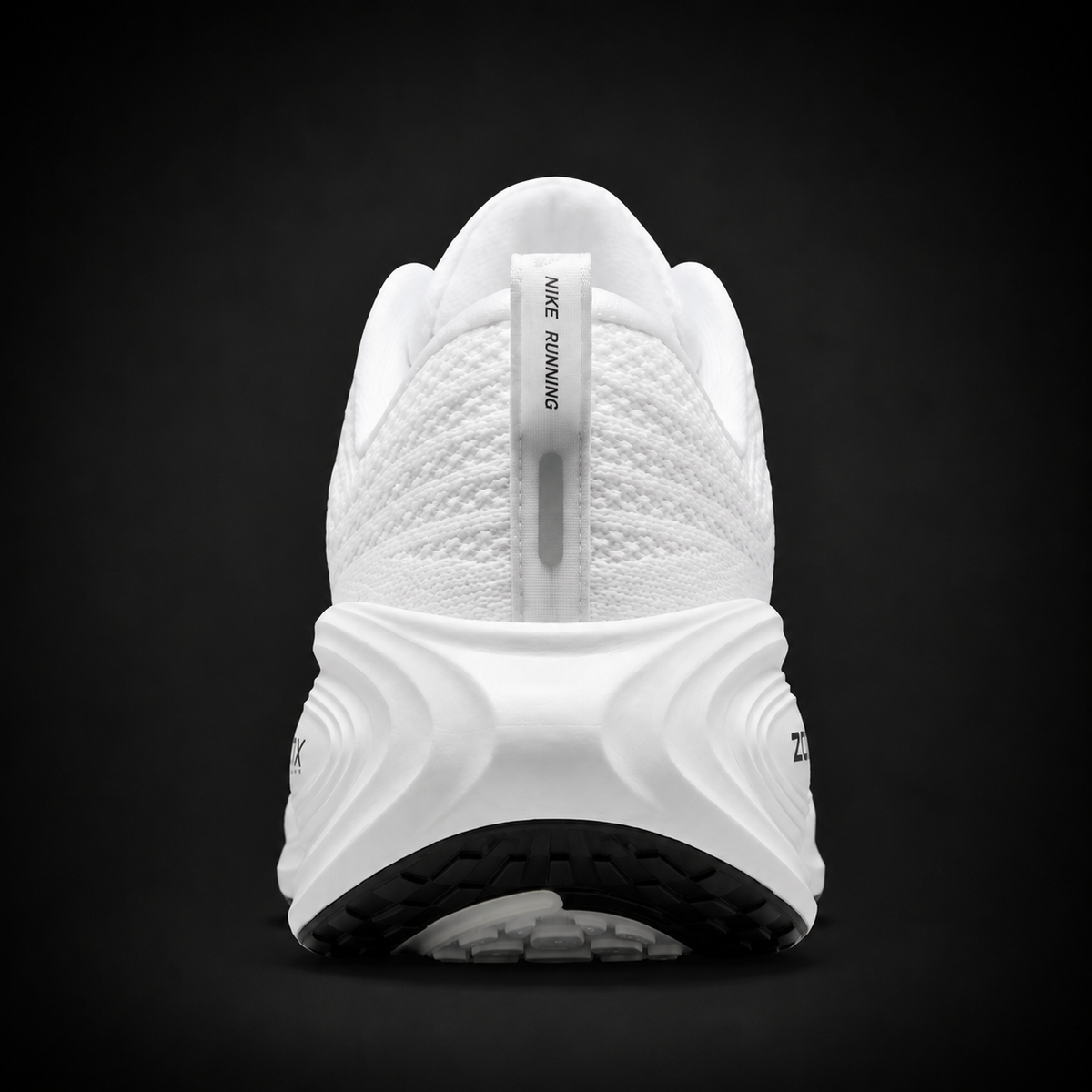 Nike Vomero Plus White Black, vista trasera — Crazy!Duck Hype