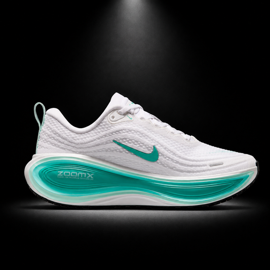 Nike Vomero Plus White Bleached Turquoise, vista lateral — Crazy!Duck Hype