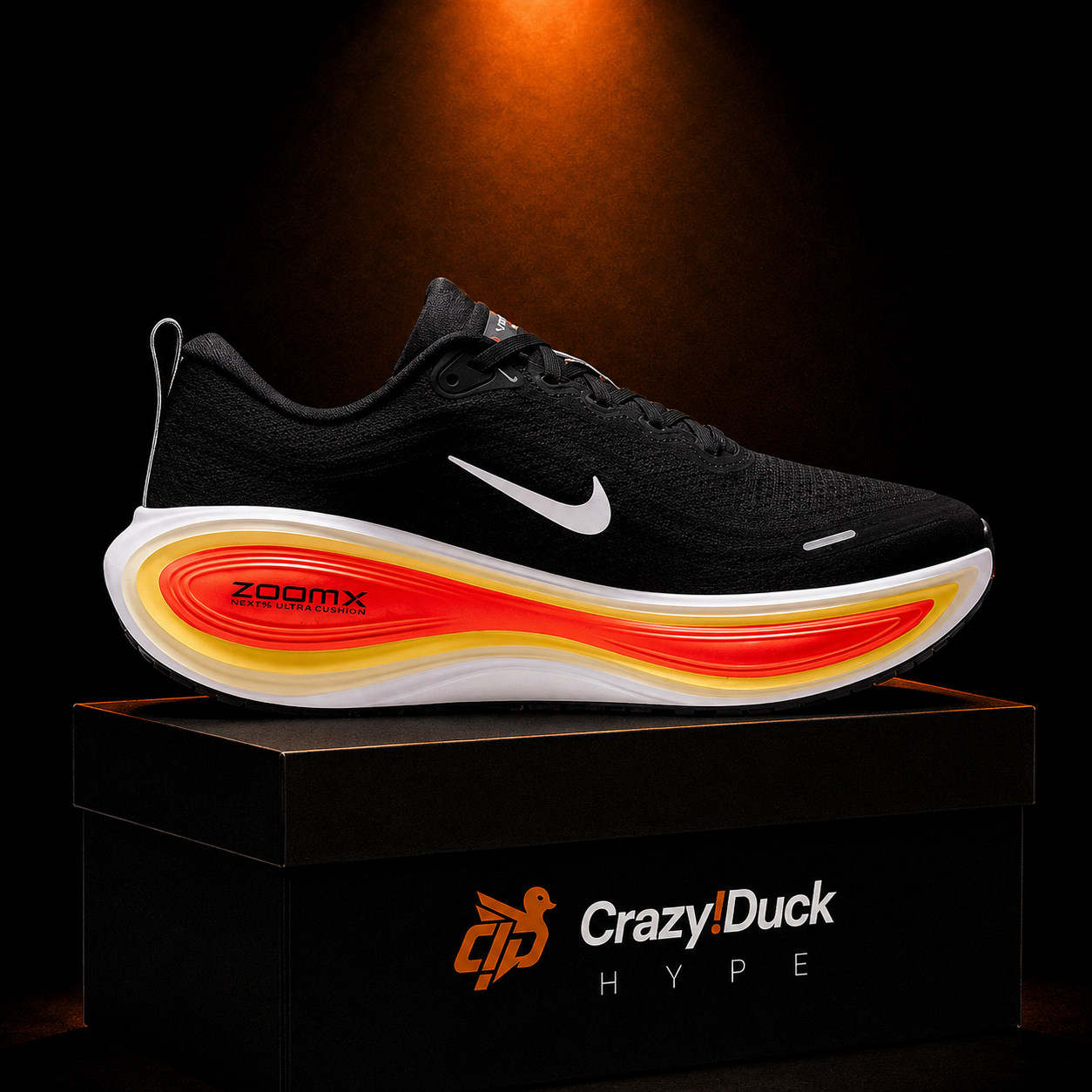 Nike Vomero Plus White Bright Crimson con empaque — Crazy!Duck Hype