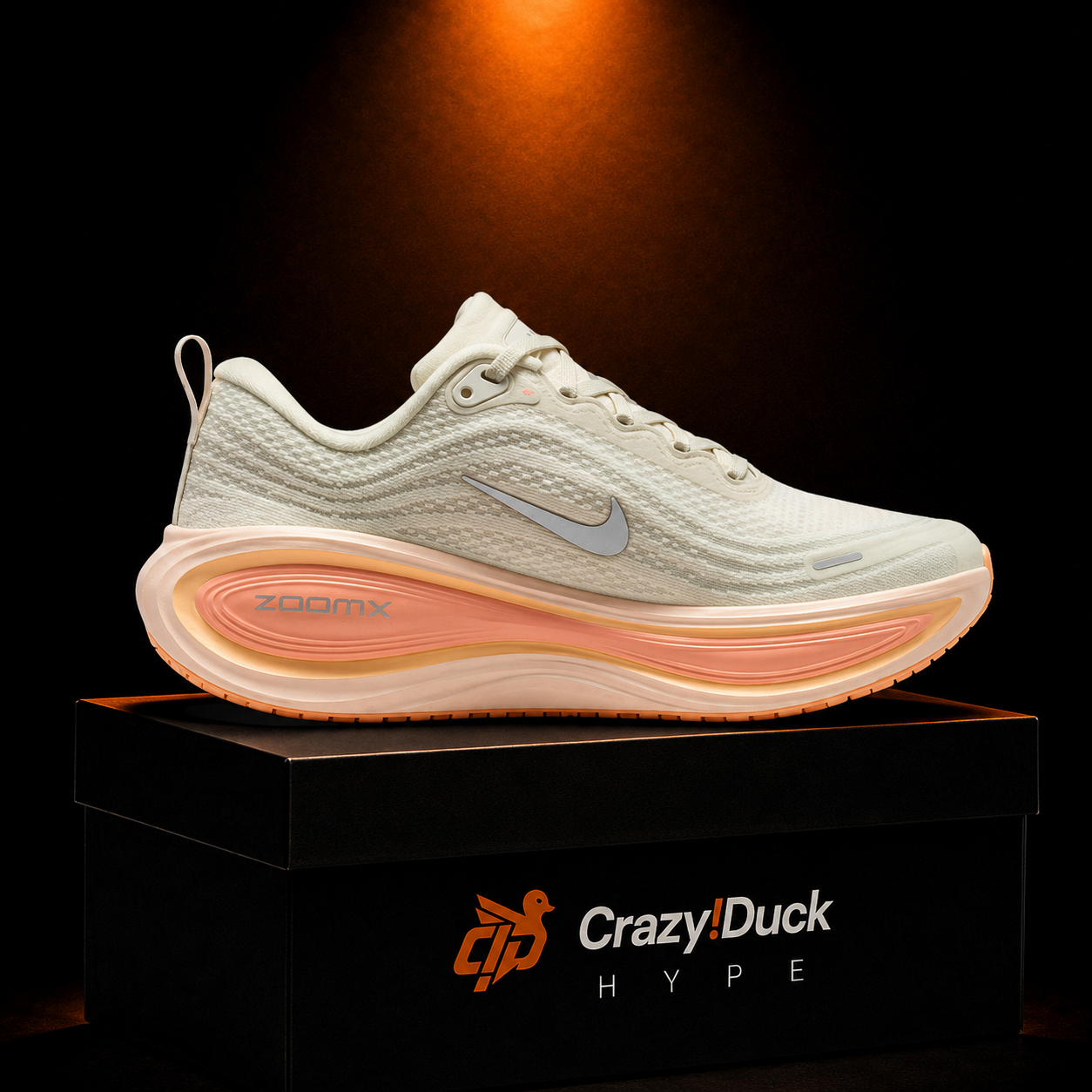 Nike Vomero Plus White Silver Orange con empaque — Crazy!Duck Hype