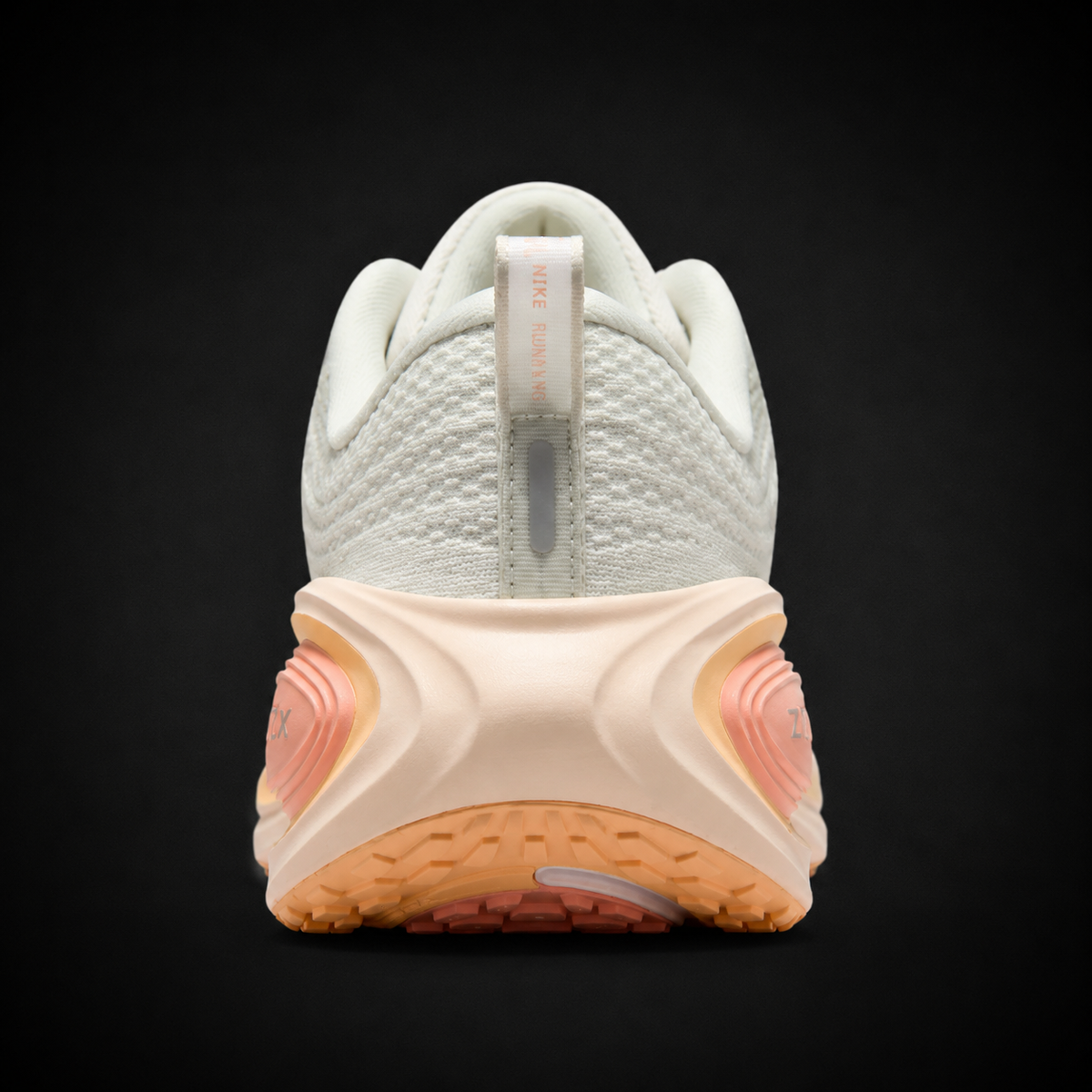 Nike Vomero Plus White Silver Orange, vista trasera — Crazy!Duck Hype