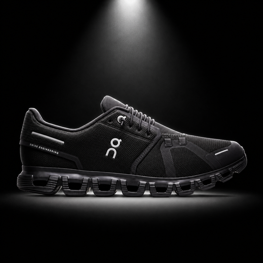 On Cloud 6 All Black, vista lateral — Crazy!Duck Hype