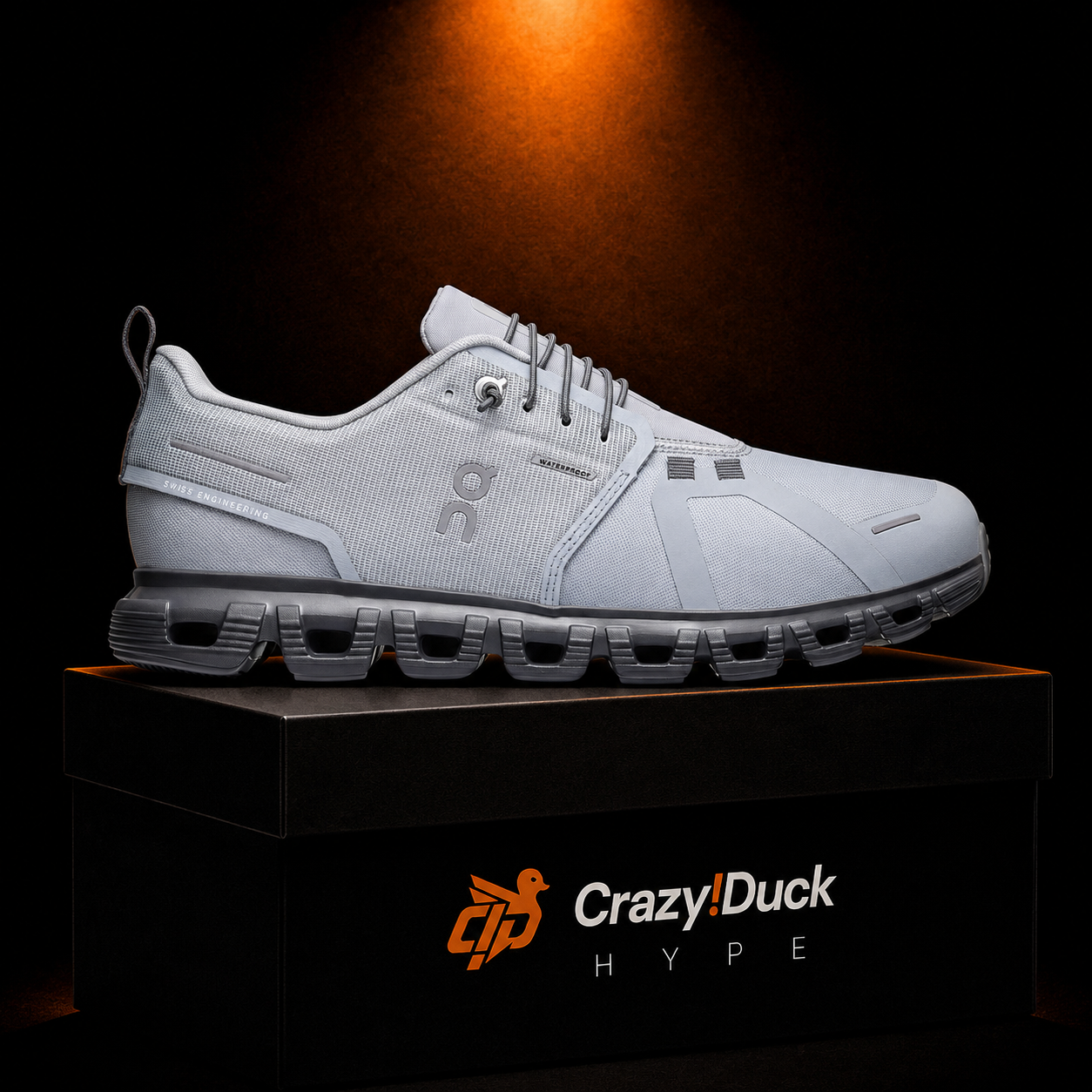 On Cloud 6 Alloy Wolf con empaque — Crazy!Duck Hype
