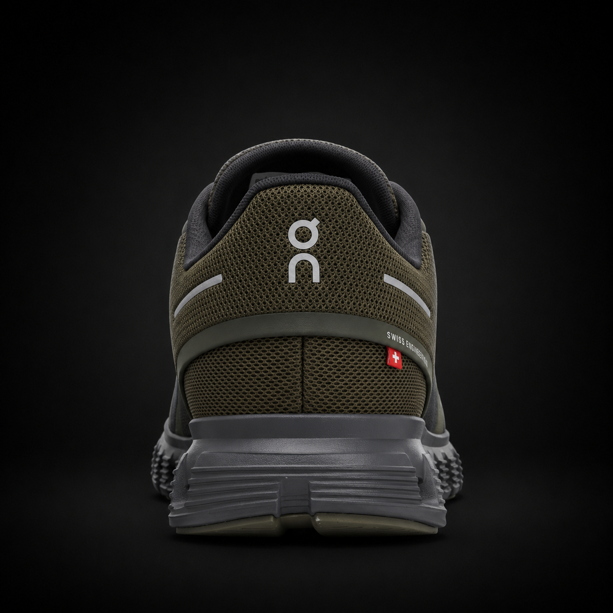 On Cloud 6 Olive Eclipse, vista trasera — Crazy!Duck Hype