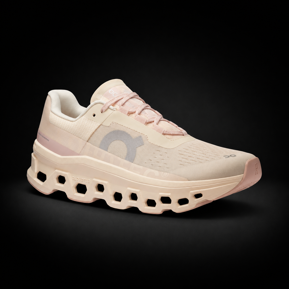 On Cloudmonster Tan/Pink, vista frontal — Crazy!Duck Hype